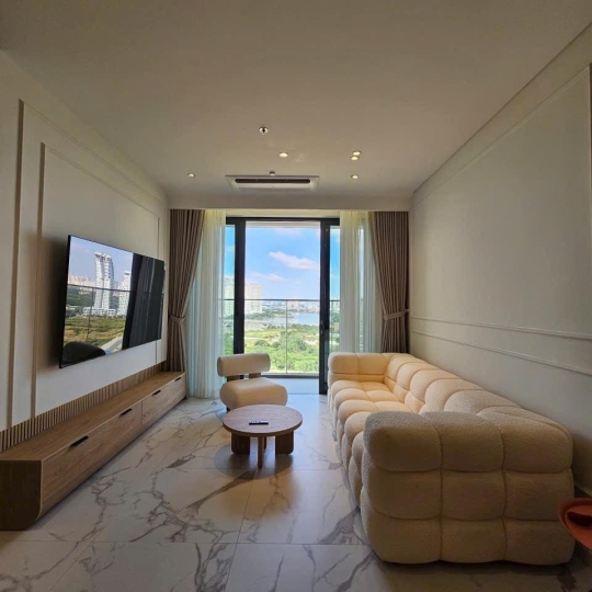 Cho Thuê Căn Hộ 2PN+1 Full Nội Thất tại Crest Residence, View Sông Trực Diện Landmark 81 - Metropole Thủ Thiêm