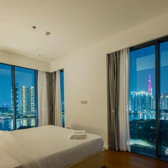 Cho Thuê Căn Hộ 3 Phòng Tại Crest Residence, Full Nội Thất,  View Sông Trực Diện - Metropole Thủ Thiêm 