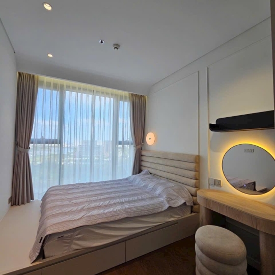 Cho Thuê Căn Hộ 2PN+1 Full Nội Thất tại Crest Residence, View Sông Trực Diện Landmark 81 - Metropole Thủ Thiêm
