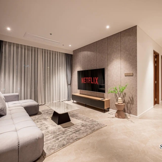 Cho Thuê Căn Hộ 3 Phòng Tại Crest Residence, Full Nội Thất,  View Sông Trực Diện - Metropole Thủ Thiêm 