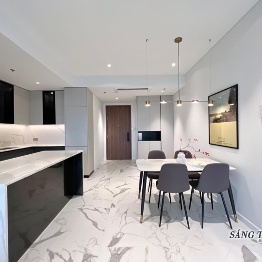 Cho Thuê 2 Phòng Ngủ Full Nội Thất tại The Crest, View Sông Trực Diện Landmark 81 - Metropole Thủ Thiêm
