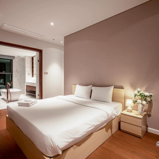 Cho Thuê Căn Hộ 3 Phòng Tại Crest Residence, Full Nội Thất,  View Sông Trực Diện - Metropole Thủ Thiêm 