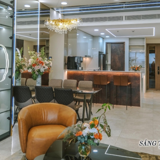 Cho thuê 4 Phòng Ngủ The River Thủ Thiêm 202m2, thang máy riêng, view Landmark81, cầu Thủ Thiêm