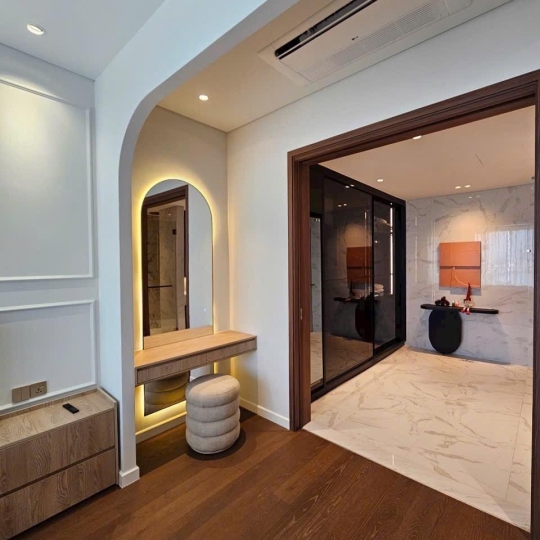 Cho Thuê Căn Hộ 2PN+1 Full Nội Thất tại Crest Residence, View Sông Trực Diện Landmark 81 - Metropole Thủ Thiêm