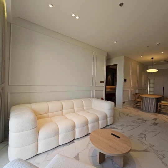 Cho Thuê Căn Hộ 2PN+1 Full Nội Thất tại Crest Residence, View Sông Trực Diện Landmark 81 - Metropole Thủ Thiêm