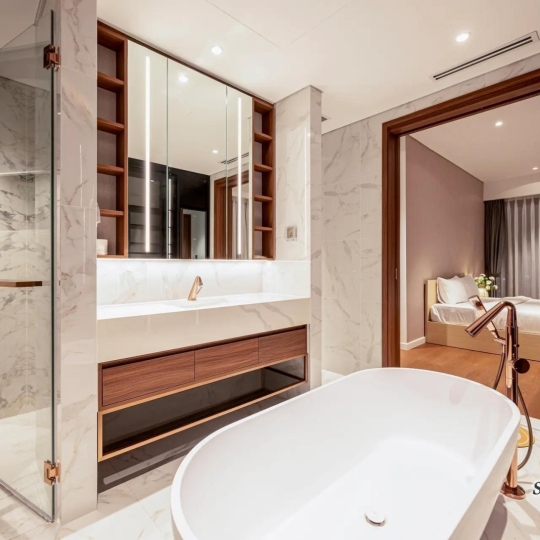 Cho Thuê Căn Hộ 3 Phòng Tại Crest Residence, Full Nội Thất,  View Sông Trực Diện - Metropole Thủ Thiêm 